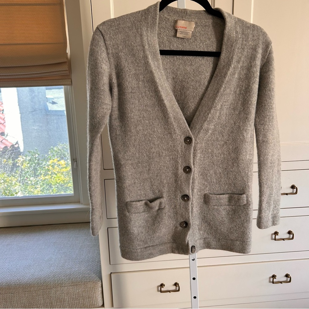 Cuyana Cardigan Alpaca Wool sz Sm